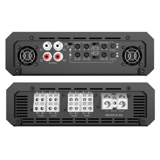 QD200.8 SQ | QLine D Sınıfı 8 Kanal Amplifikatör QD200.8 SQ | QLine D Sınıfı 8 Kanal Amplifikatör